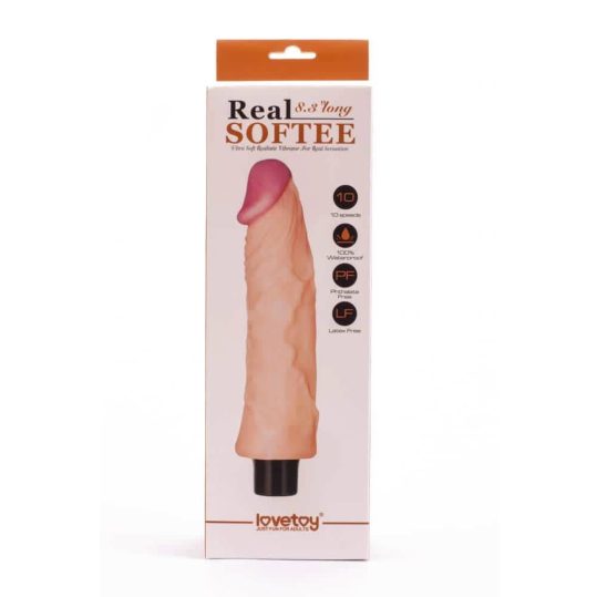 8.3" Real Softee Vibrating Dildo  3