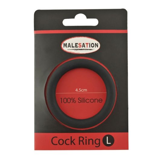 Malesation Silicone Cock Ring Black L