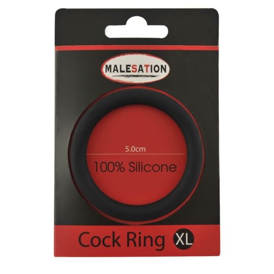 Malesation Silicone Cock Ring Black XL