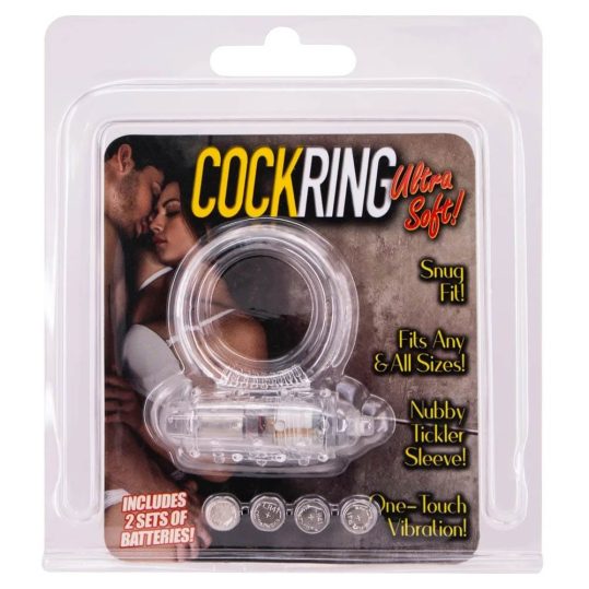 Cockring Silicone Vibrating Clear