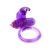 Rabbit Silicone Vibrating Cockring Purple