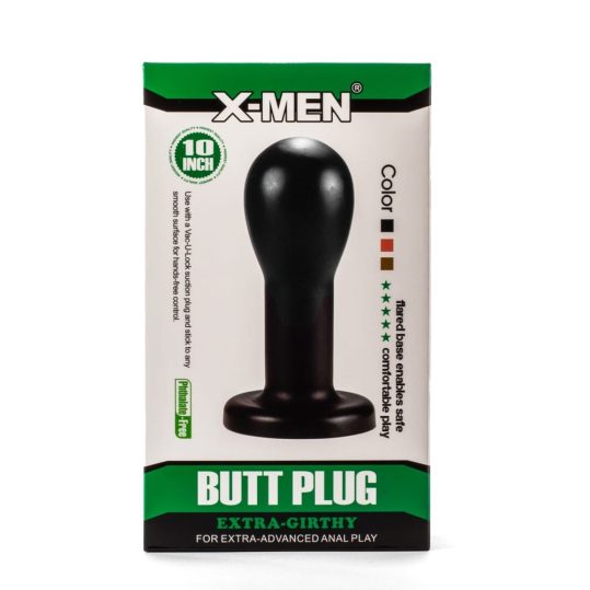 X-Men 8.86 Extra Girthy Butt Plug Black