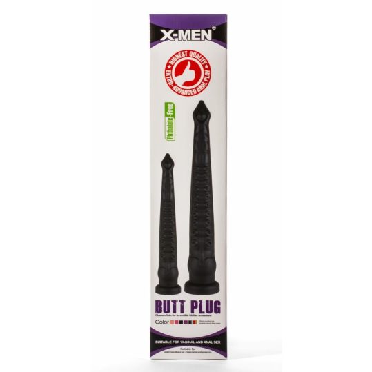 X-Men 17.32" Butt Plug Silicone Black