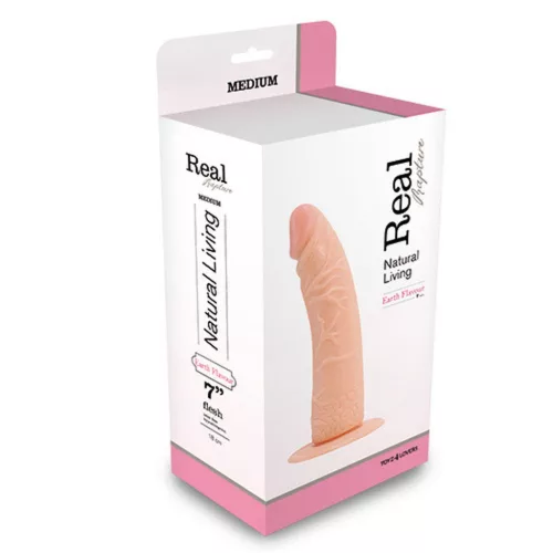 Toyz4lovers Dildó Ívelt, Vénás, Hypoallergén 20,5 cm Fehér