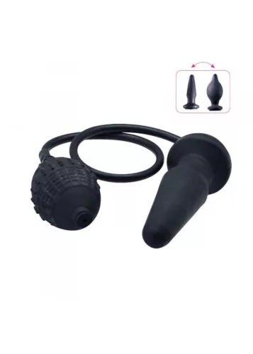 Anál plug Felfújható, vízálló M 12,7 cm fekete