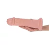 Dildó Anál és hüvely stimuláló, tapadókorongos 22 cm természetes bőr színű PVC