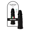 Dildo Reális kidolgozás Anál és hüvelyi stimuláló fekete kicsi