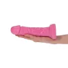 Dildó Realisztikus felület, tapadókorong 16,5 cm rózsaszín vízálló