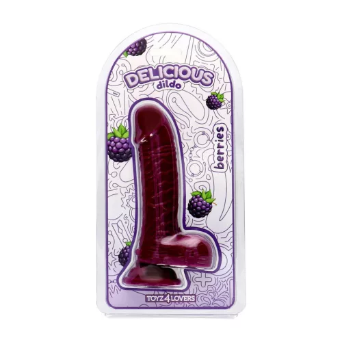 Dildo Aromás jezsabogyó illattal 18 cm fekete