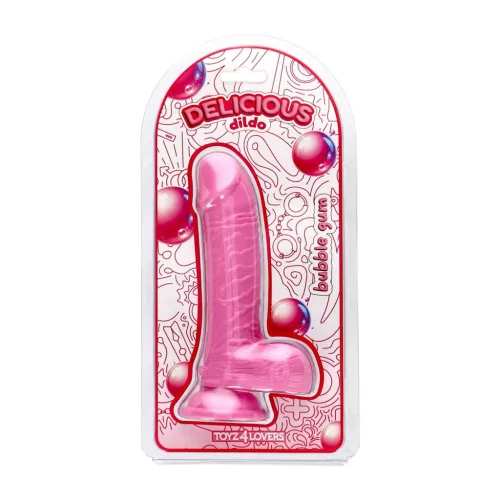 Dildo Aromás, Realisztikus, Tapadókorongos 18 cm Rózsaszín