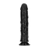 Realistic dildó Intenzív stimuláció 20 cm fekete