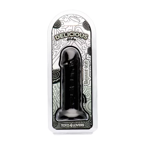 Dildo Aromás, stabilis tapadókorong 15 cm fekete