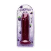 Dildo Aromás fekete szeder illattal Stabil kismedencei tapadókorong 25 cm fekete