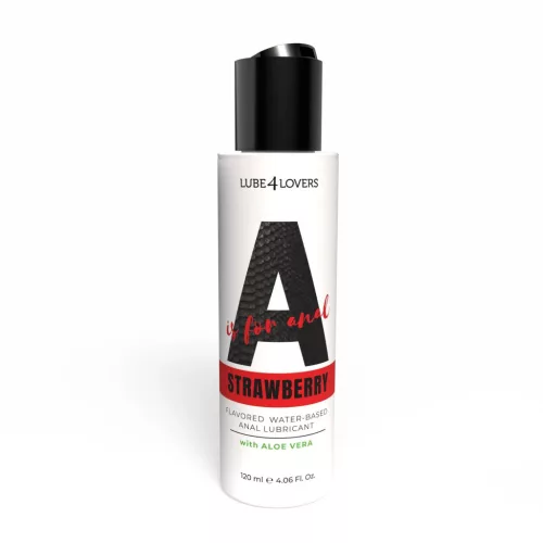 A is for Anal Vízbázisú anál síkosító intenzív aloe 120 ml eper illatú