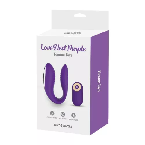 Passion Toyz4Lovers Vibrátor Távirányítós, vízálló 10 cm lila szilikon