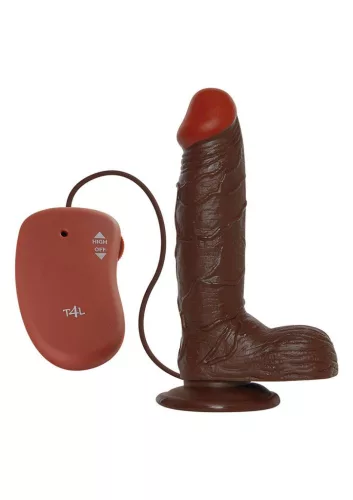 Toyz4lovers Vibrátor Realisztikus tapintású, tapadós talp 21,5 cm fekete