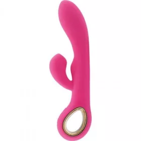   Wibrator Rabbit Csiklóizgató dupla motorral USB töltés rózsaszín