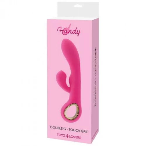 Wibrator Rabbit Csiklóizgató dupla motorral USB töltés rózsaszín