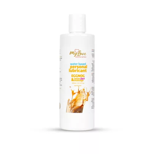 MyLove Síkosító és masszázsolaj 2 az 1-ben eggnog aroma 300 ml