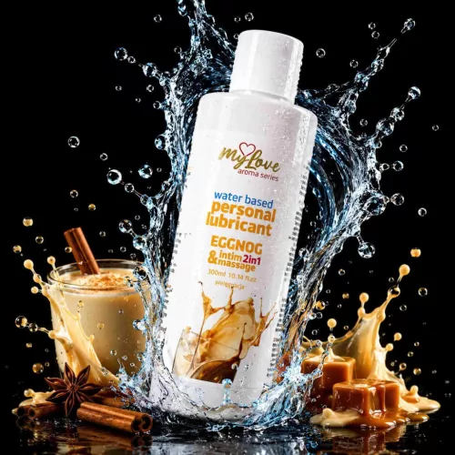 MyLove Síkosító és masszázsolaj 2 az 1-ben eggnog aroma 300 ml
