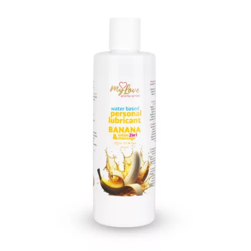 MyLove Intim és masszázsolaj Kétfunkciós Aromás Banán 300 ml