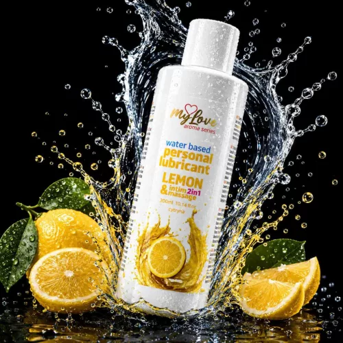 MyLove Intim és masszázsolaj 2 az 1-ben citrom illattal 300 ml