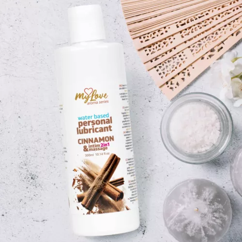 MyLove Intim gél masszázshoz 2 az 1-ben fahéj illattal 300 ml