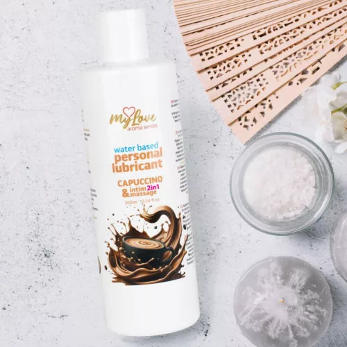 MyLove Intim gél és masszázsolaj 2 az 1-ben capuccino 300 ml