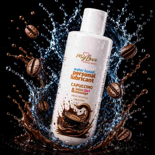MyLove Intim gél és masszázsolaj 2 az 1-ben capuccino 300 ml