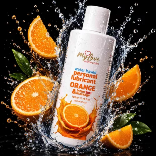 MyLove Intim gél Masszázs funkció 2 az 1-ben 300 ml narancs