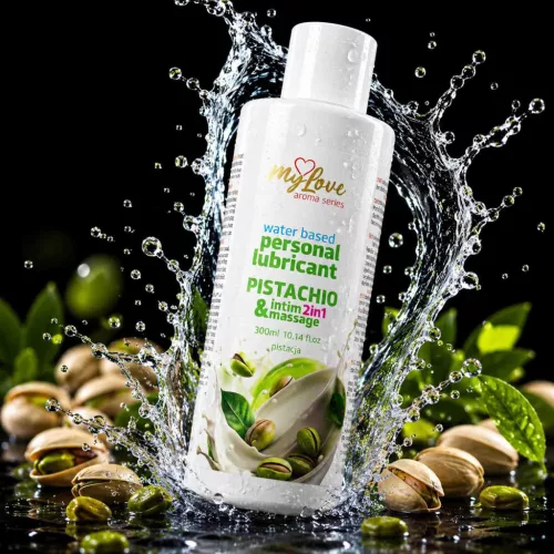 MyLove Intim és Masszázsolaj 2az1-ben Krémes pisztácia 300ml