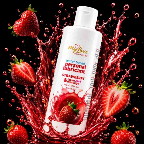 MyLove Síkosító és Masszázsolaj 2 az 1-ben Aromás Truskávás 300 ml