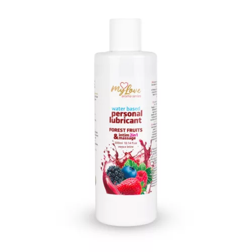 MyLove Intim és Masszázsolaj Vizes bázisú Leśne Owoce 300 ml
