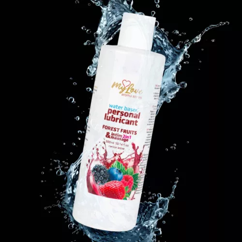 MyLove Intim és Masszázsolaj Vizes bázisú Leśne Owoce 300 ml