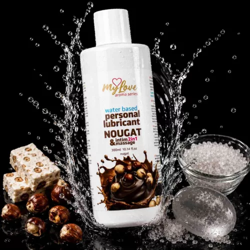 MyLove Intim gél masszázshoz 2 az 1-ben nugát aroma 300 ml