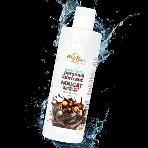 MyLove Intim gél masszázshoz 2 az 1-ben nugát aroma 300 ml