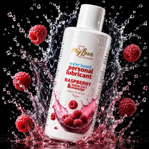 MyLove Intim gél és masszázsolaj 2in1 málna 300ml