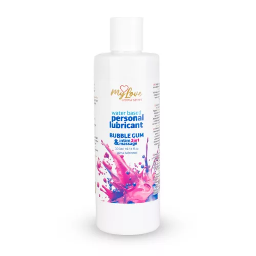 MyLove Intim gél masszázsolaj 2in1 bubble gum 300ml