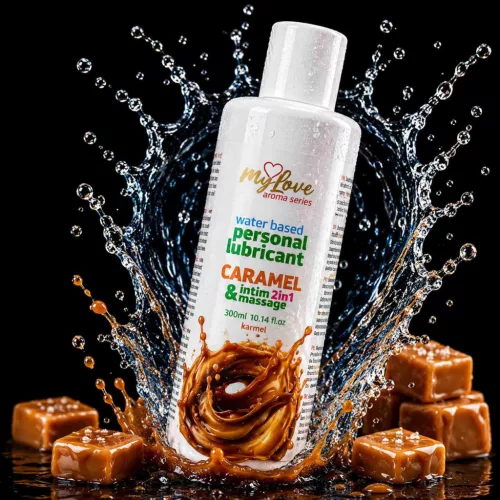 MyLove Intim gél és masszázsolaj 2in1 Karamell 300 ml