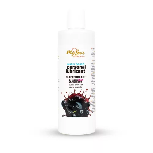 MyLove Intim gél és masszázsolaj 2in1 intenzív fekete ribizli 300ml