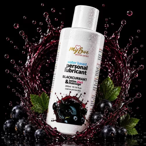 MyLove Intim gél és masszázsolaj 2in1 intenzív fekete ribizli 300ml