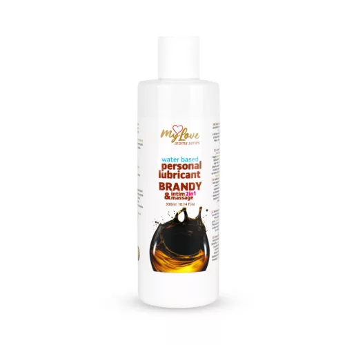 MyLove Intim gél Masszázsolaj 2in1 Brandy 300ml