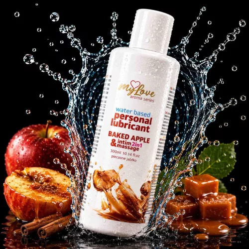 MyLove Intim és masszázsgél 2in1 meleg sült alma aroma 300 ml