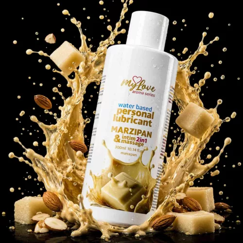 MyLove Intim és Masszázsolaj Marcipán aroma 300 ml vízbázisú