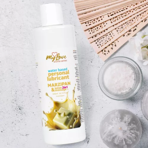 MyLove Intim és Masszázsolaj Marcipán aroma 300 ml vízbázisú