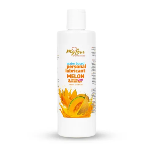 MyLove Intim gél masszázshoz 2in1 frissítő illatú 300 ml - melon