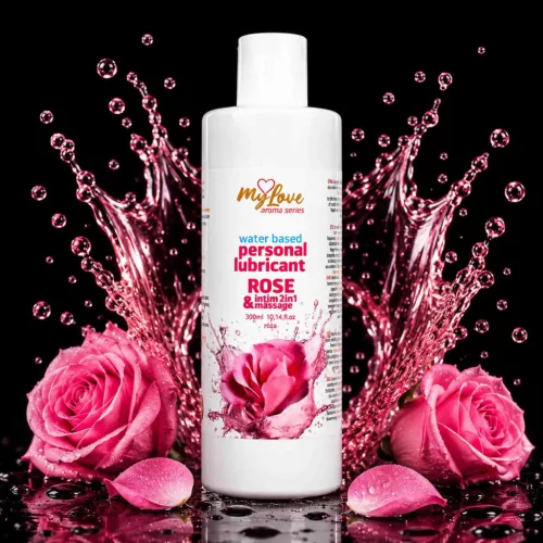 MyLove Masszázsolaj Intim és masszázs 2 az 1-ben Rózsa 300 ml