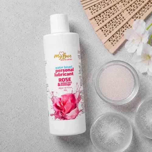 MyLove Masszázsolaj Intim és masszázs 2 az 1-ben Rózsa 300 ml
