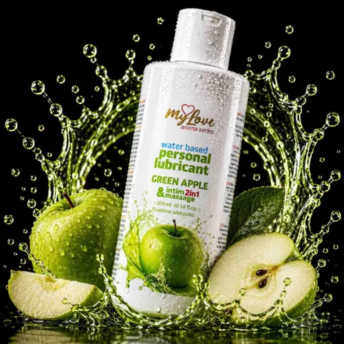 MyLove Intim gél és masszázsolaj 2in1 friss alma 300ml