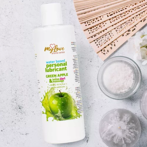 MyLove Intim gél és masszázsolaj 2in1 friss alma 300ml